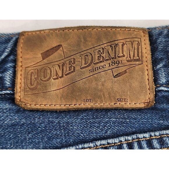 Cone Denim Jeans Womens 28x26 Blue High Rise Straight Leg Y2K Button Fly Casual - Picture 4 of 11